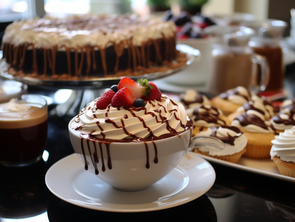 Pegue algumas guloseimas neste buffet de sobremesas e eu tentarei adivinhar seu pedido de café típico